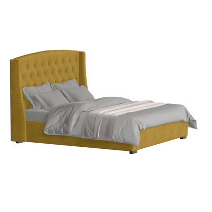 Sophia Upholstered Bed with Buttoned Headboard