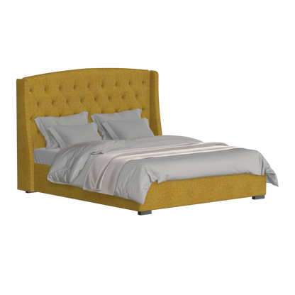 Sophia Upholstered Bed with Buttoned Headboard