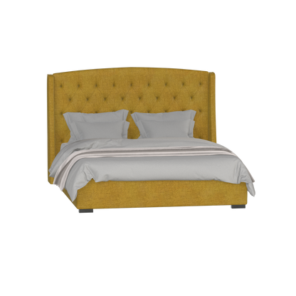 Sophia Upholstered Bed with Buttoned Headboard