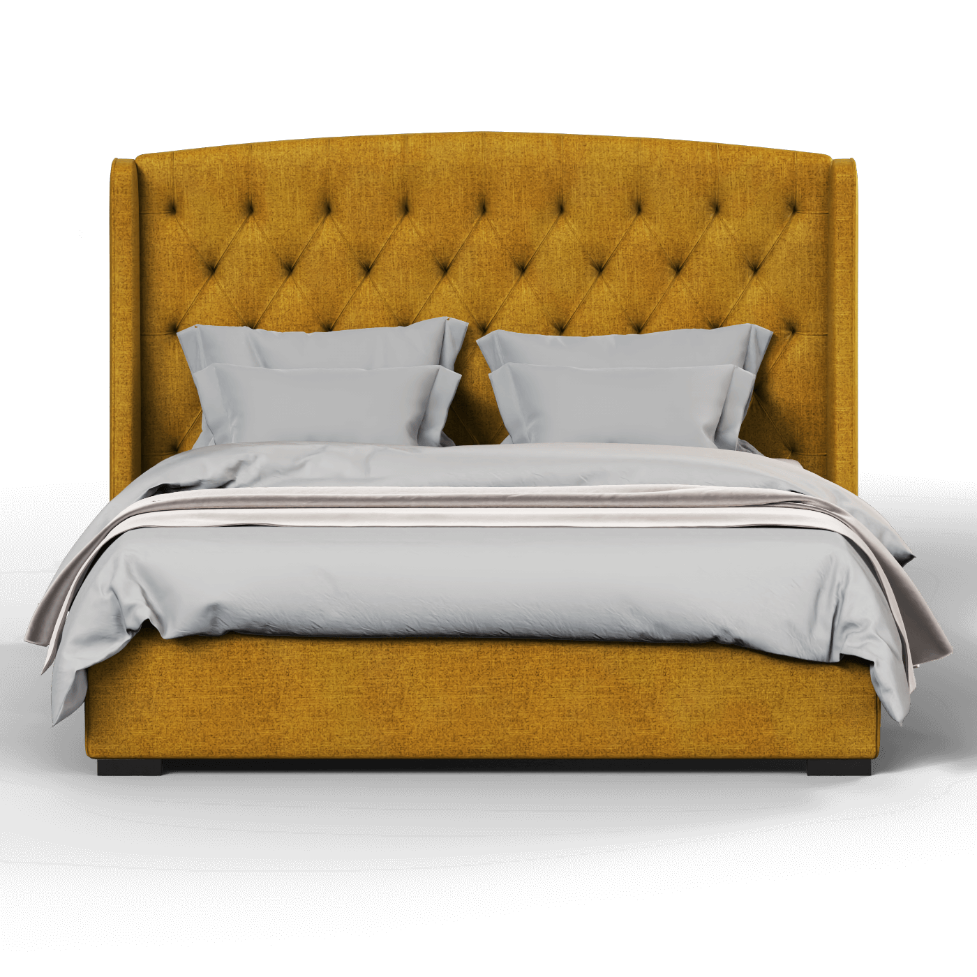 Sophia Upholstered Bed with Buttoned Headboard