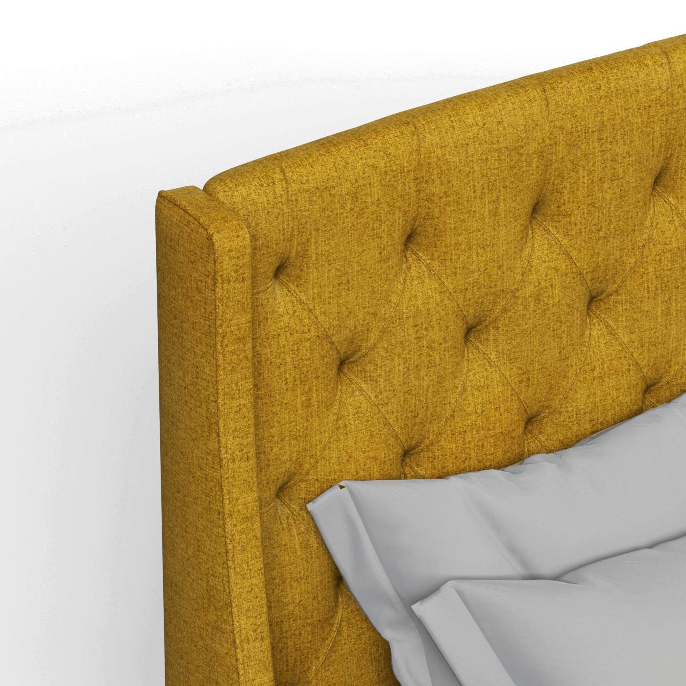 Sophia Upholstered Bed with Buttoned Headboard