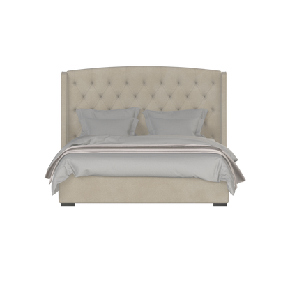 Sophia Upholstered Bed with Buttoned Headboard