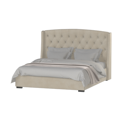 Sophia Upholstered Bed with Buttoned Headboard