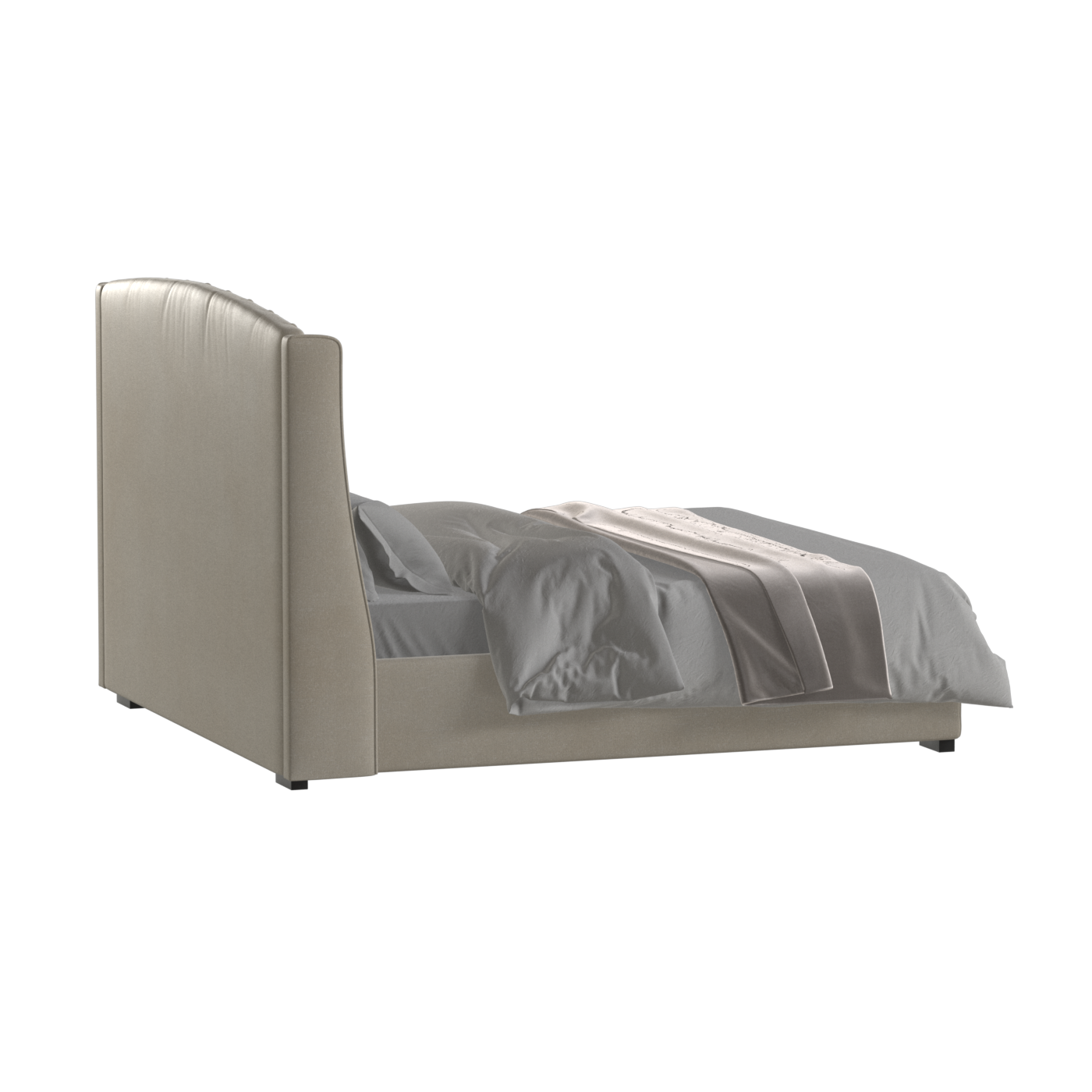 Sophia Upholstered Bed with Buttoned Headboard