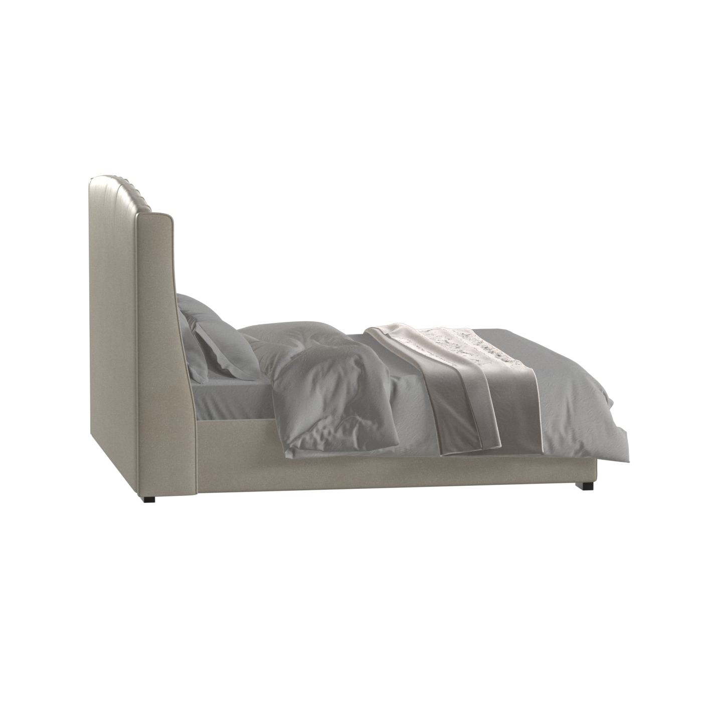 Sophia Upholstered Bed with Buttoned Headboard