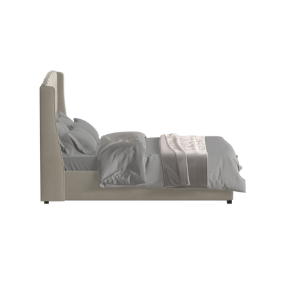 Sophia Upholstered Bed with Buttoned Headboard