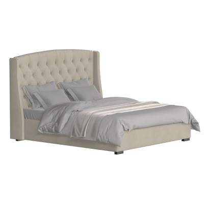 Sophia Upholstered Bed with Buttoned Headboard