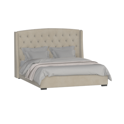 Sophia Upholstered Bed with Buttoned Headboard