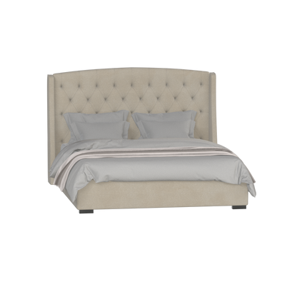 Sophia Upholstered Bed with Buttoned Headboard