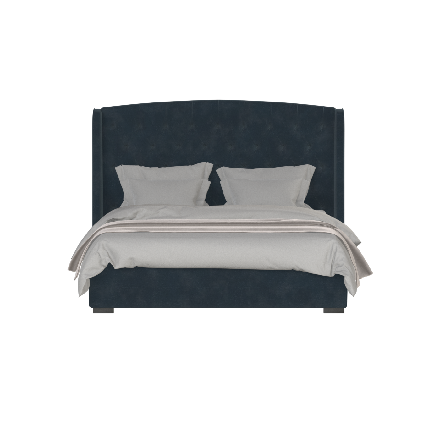 Sophia Upholstered Bed with Buttoned Headboard
