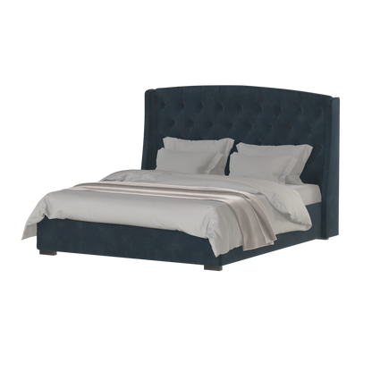 Sophia Upholstered Bed with Buttoned Headboard
