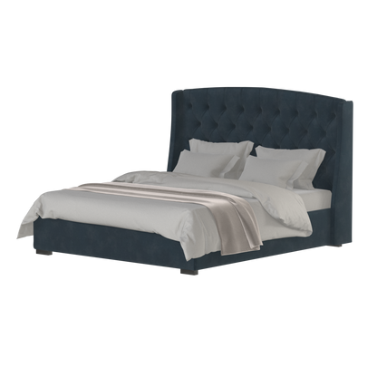 Sophia Upholstered Bed with Buttoned Headboard