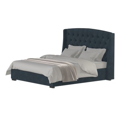 Sophia Upholstered Bed with Buttoned Headboard
