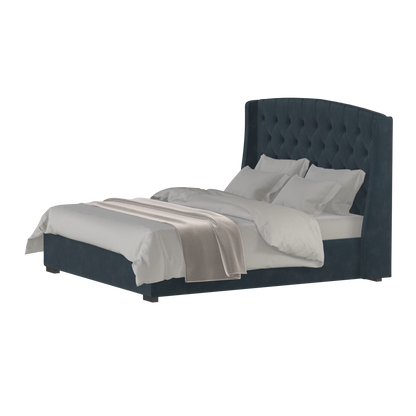 Sophia Upholstered Bed with Buttoned Headboard