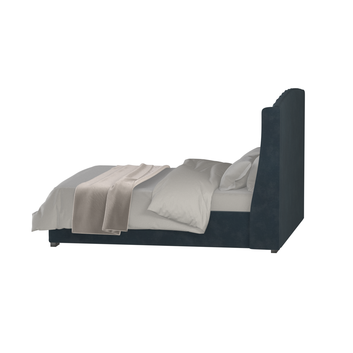 Sophia Upholstered Bed with Buttoned Headboard