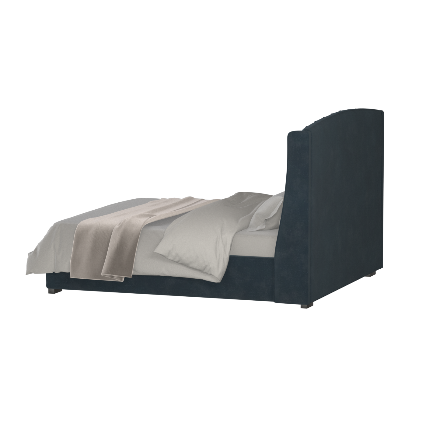 Sophia Upholstered Bed with Buttoned Headboard