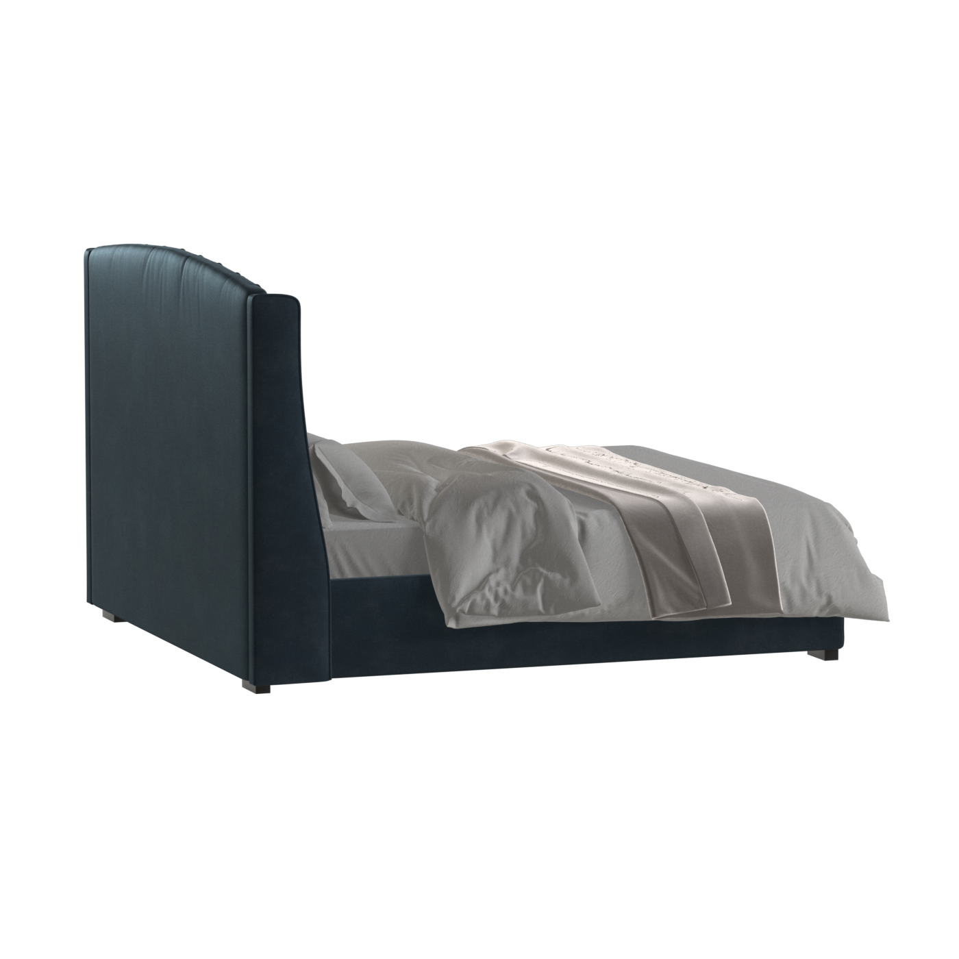 Sophia Upholstered Bed with Buttoned Headboard