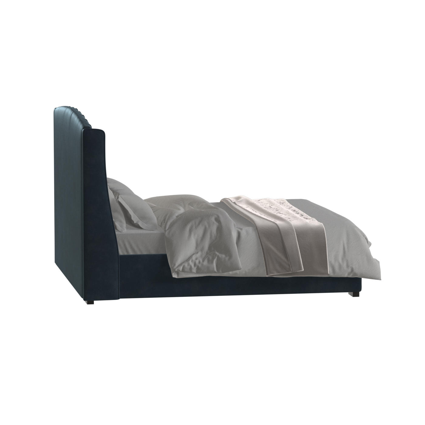 Sophia Upholstered Bed with Buttoned Headboard