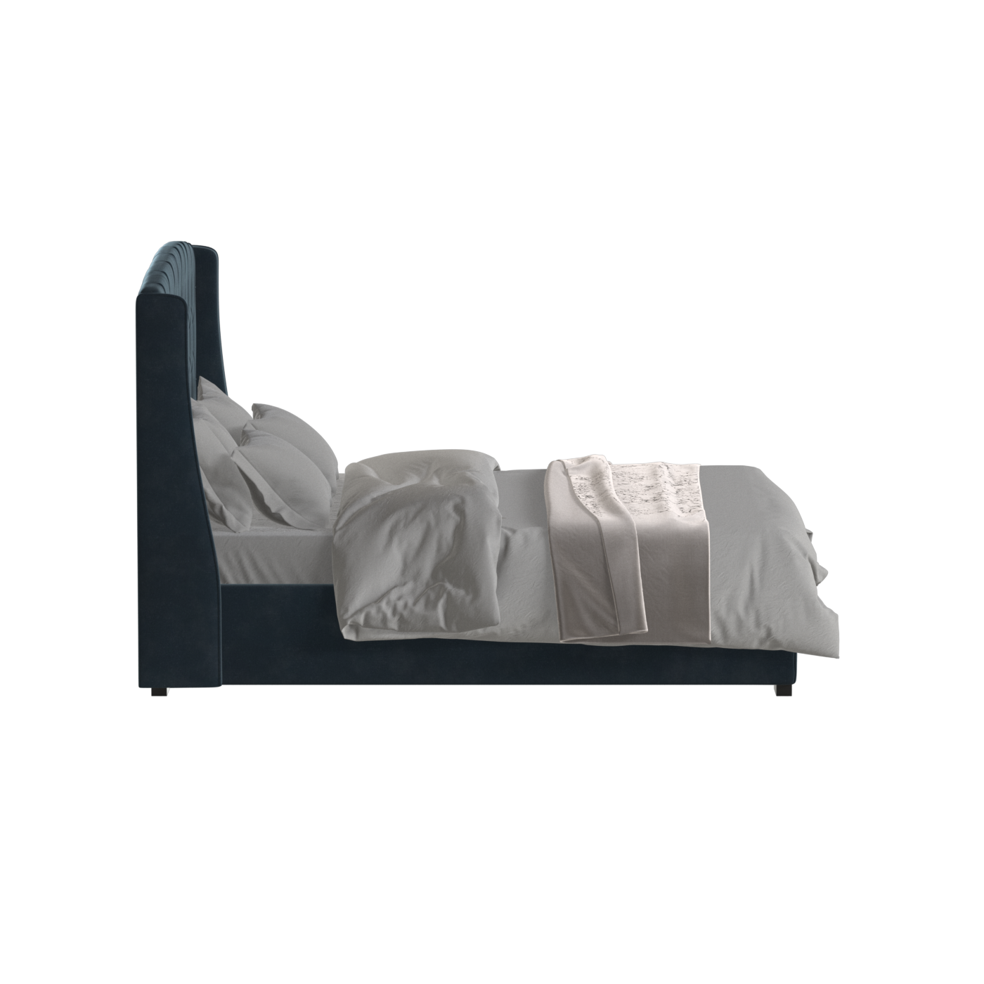 Sophia Upholstered Bed with Buttoned Headboard