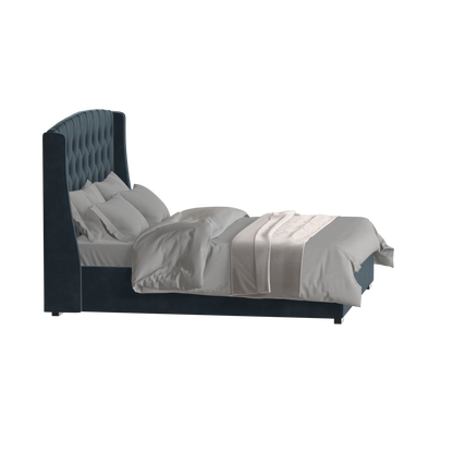Sophia Upholstered Bed with Buttoned Headboard