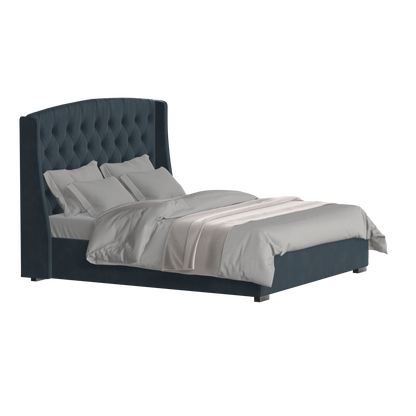 Sophia Upholstered Bed with Buttoned Headboard