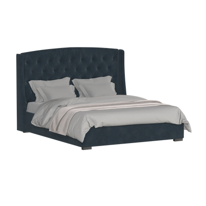 Sophia Upholstered Bed with Buttoned Headboard