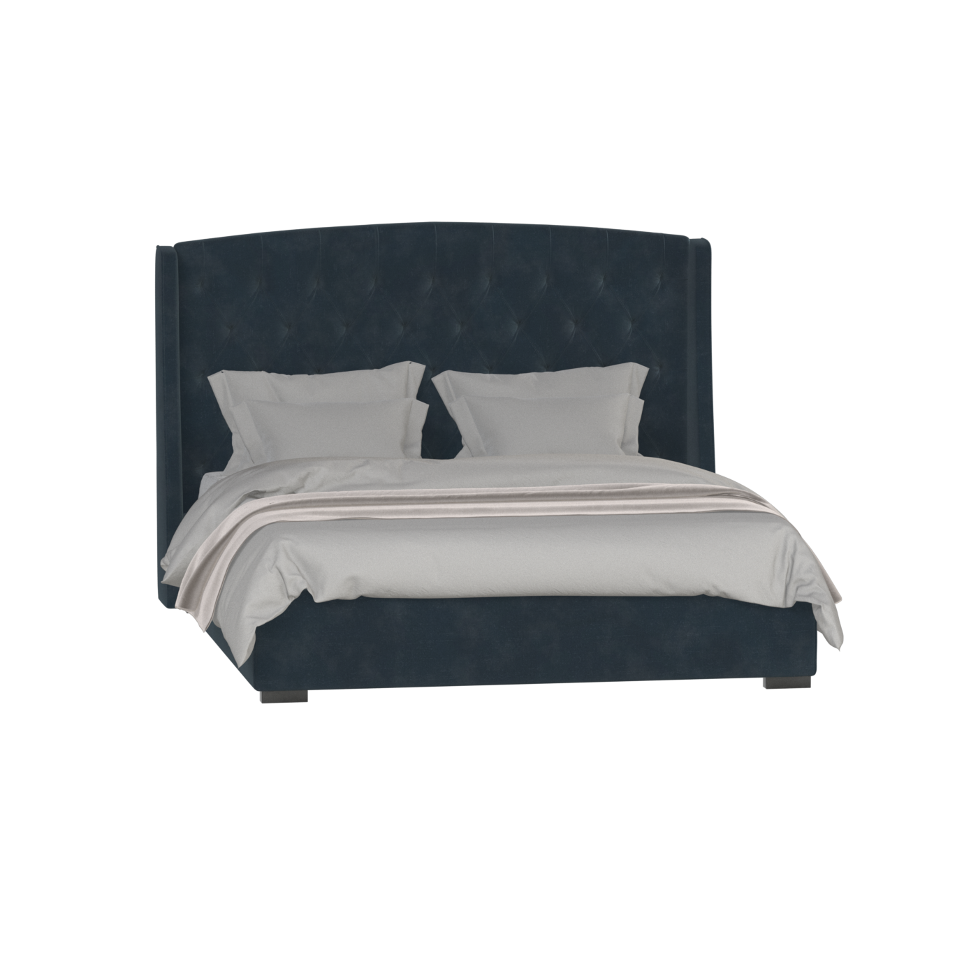 Sophia Upholstered Bed with Buttoned Headboard