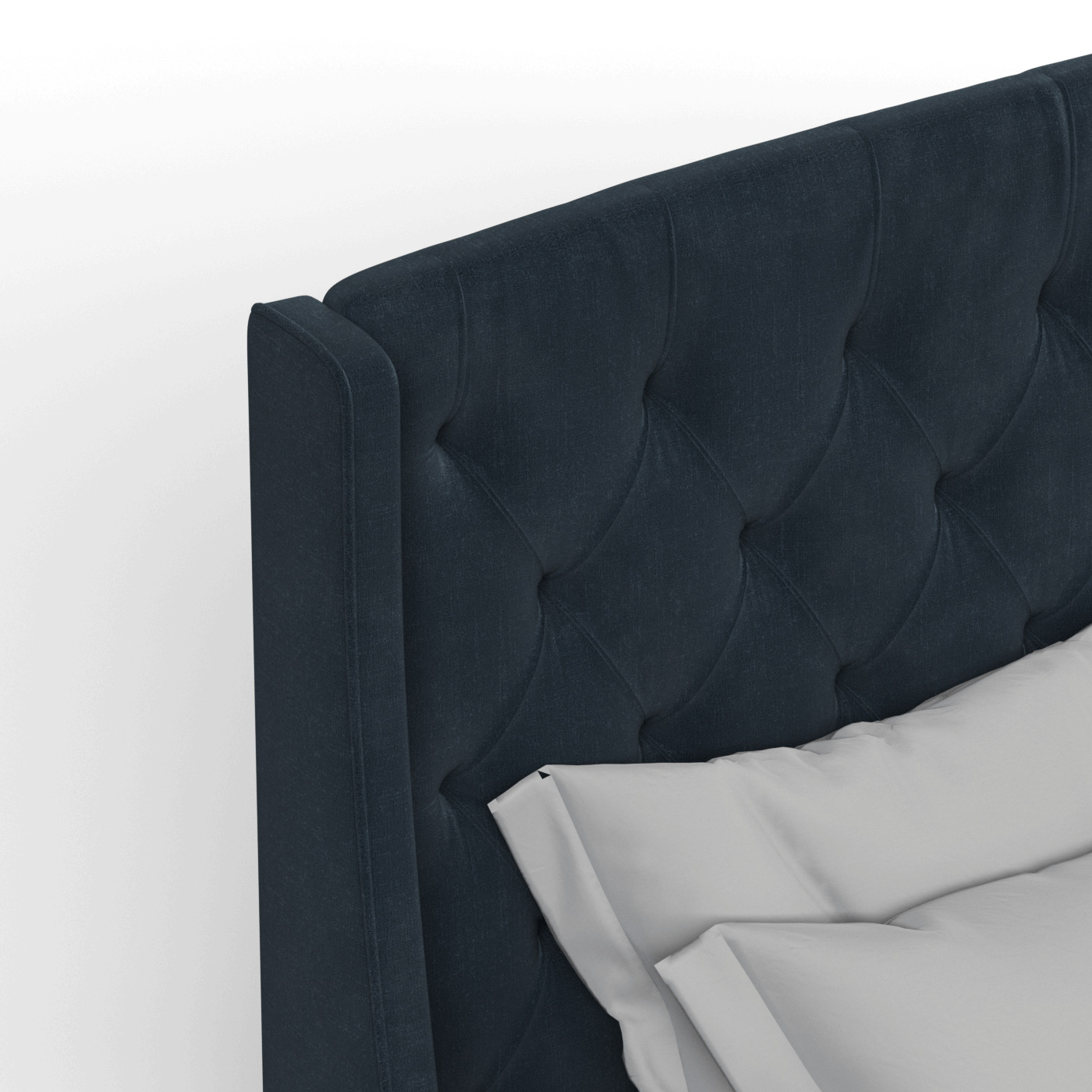 Sophia Upholstered Bed with Buttoned Headboard