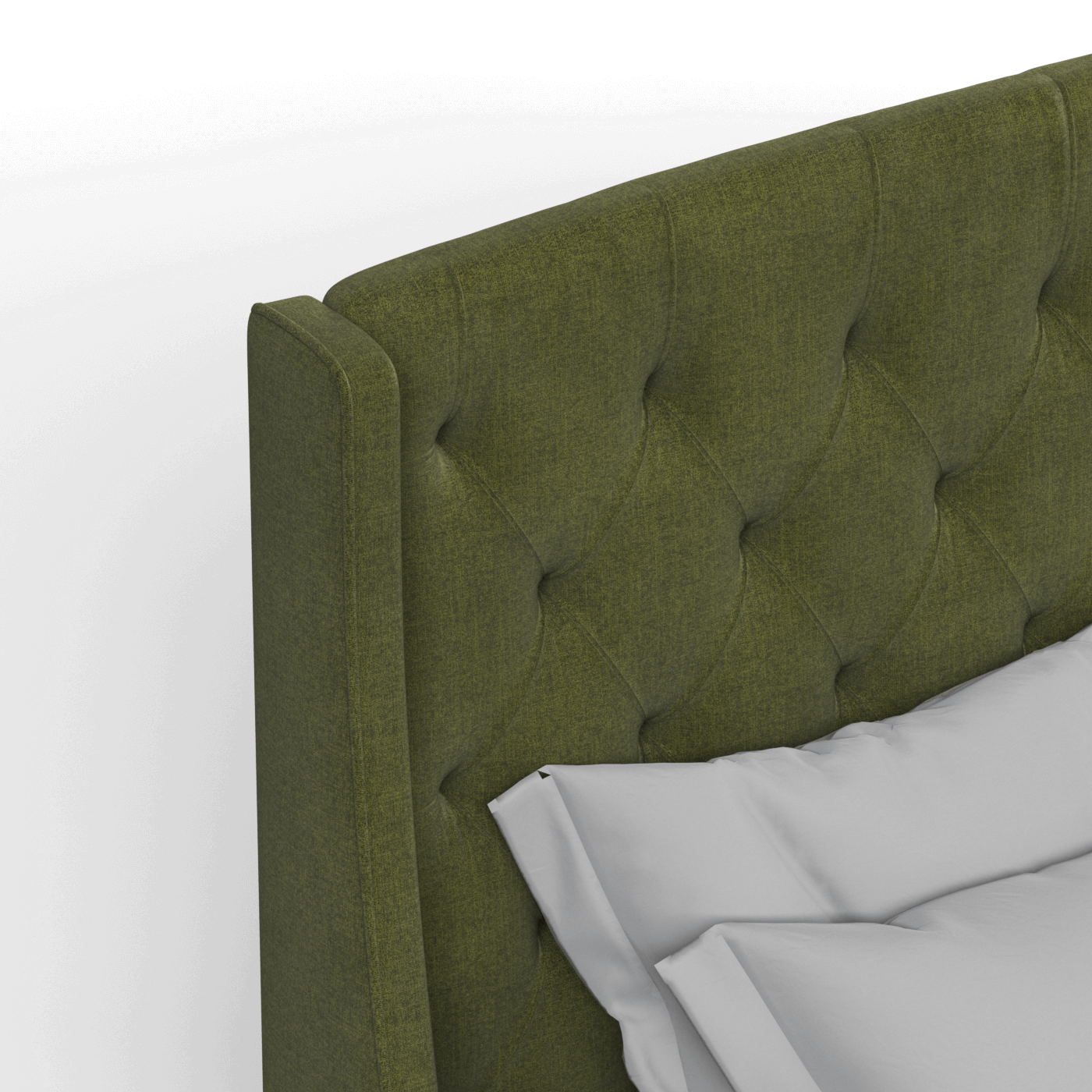 Sophia Upholstered Bed with Buttoned Headboard