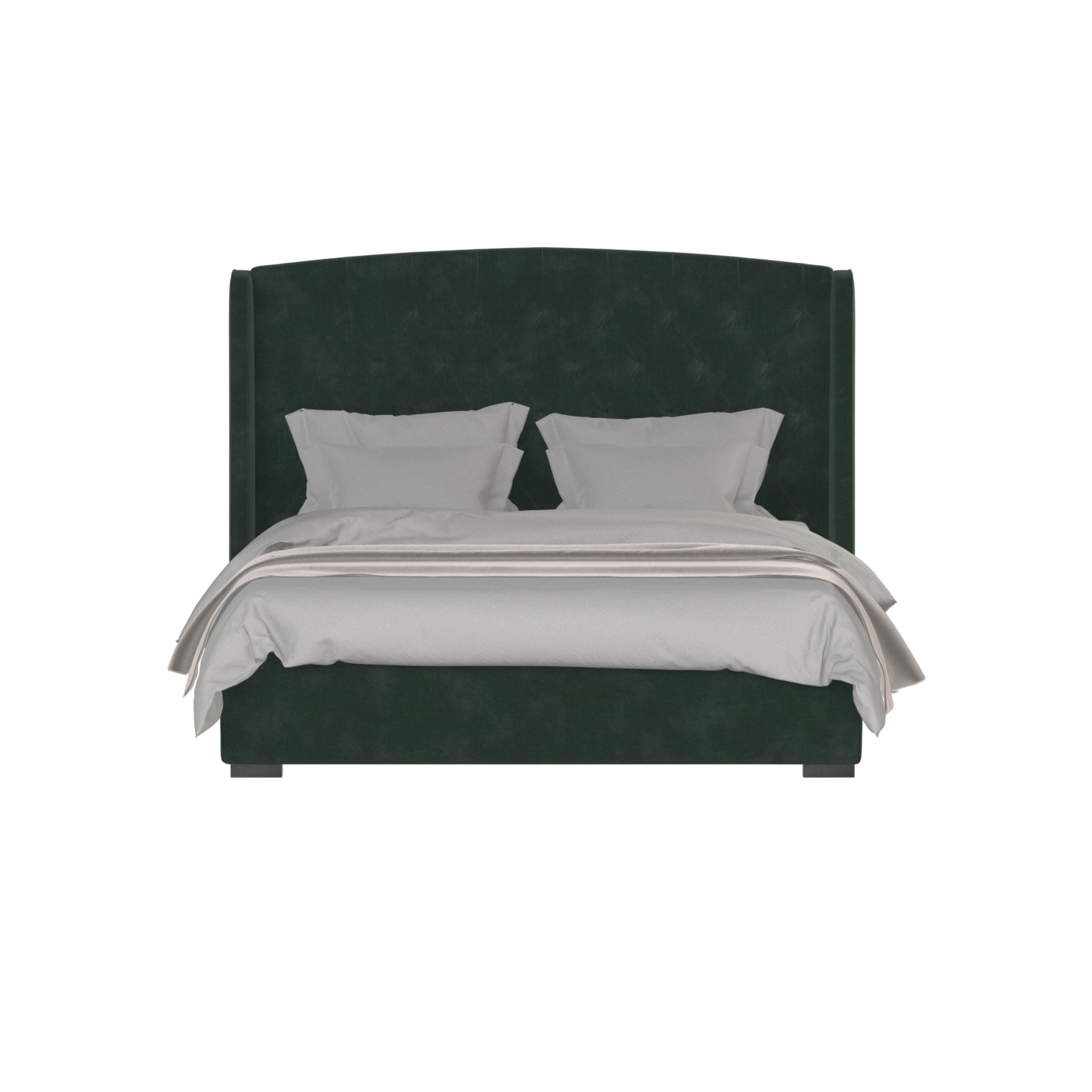Sophia Upholstered Bed with Buttoned Headboard