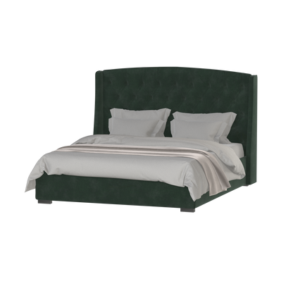 Sophia Upholstered Bed with Buttoned Headboard