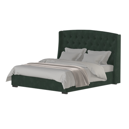 Sophia Upholstered Bed with Buttoned Headboard
