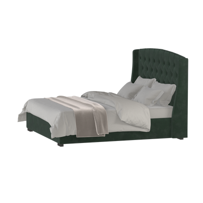 Sophia Upholstered Bed with Buttoned Headboard