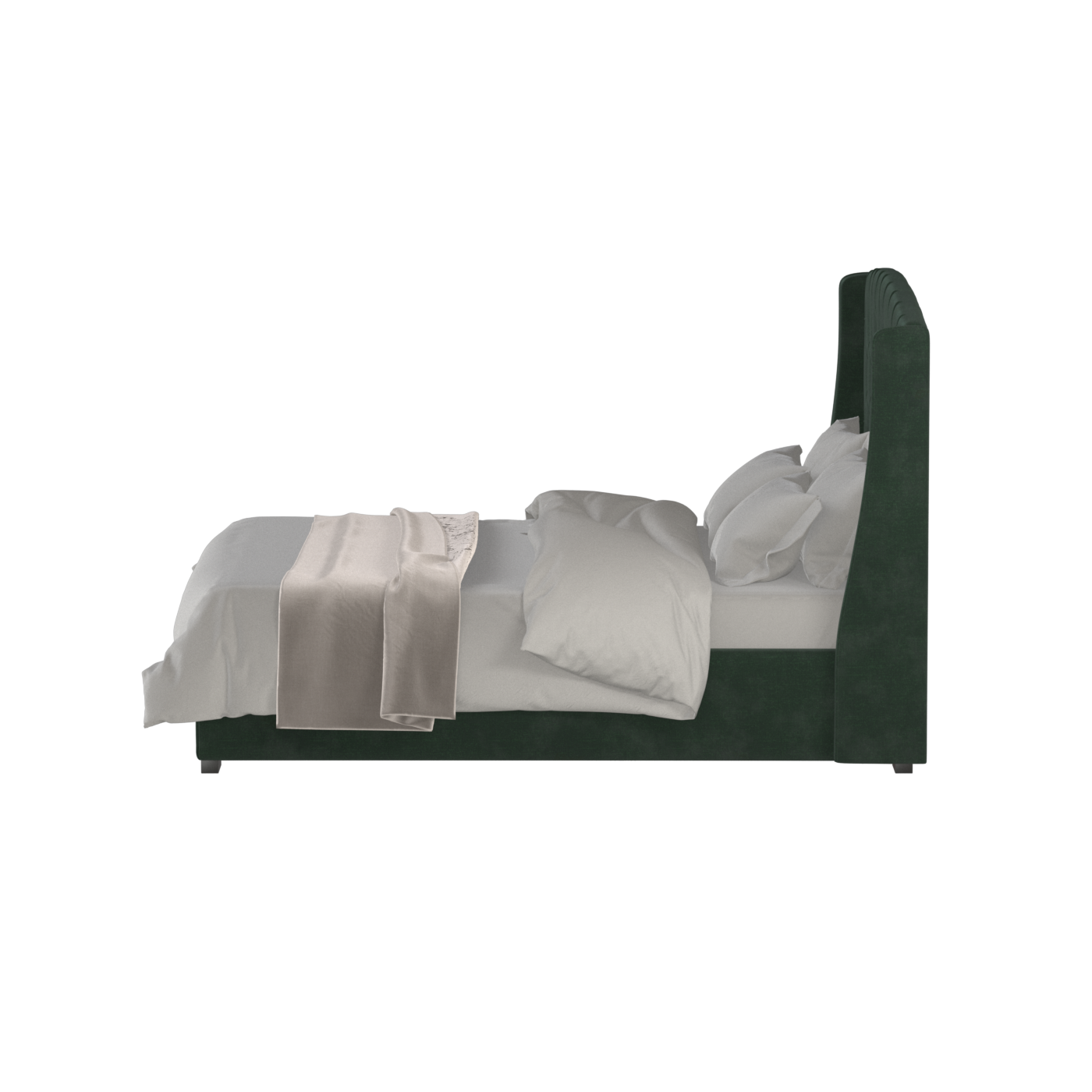 Sophia Upholstered Bed with Buttoned Headboard