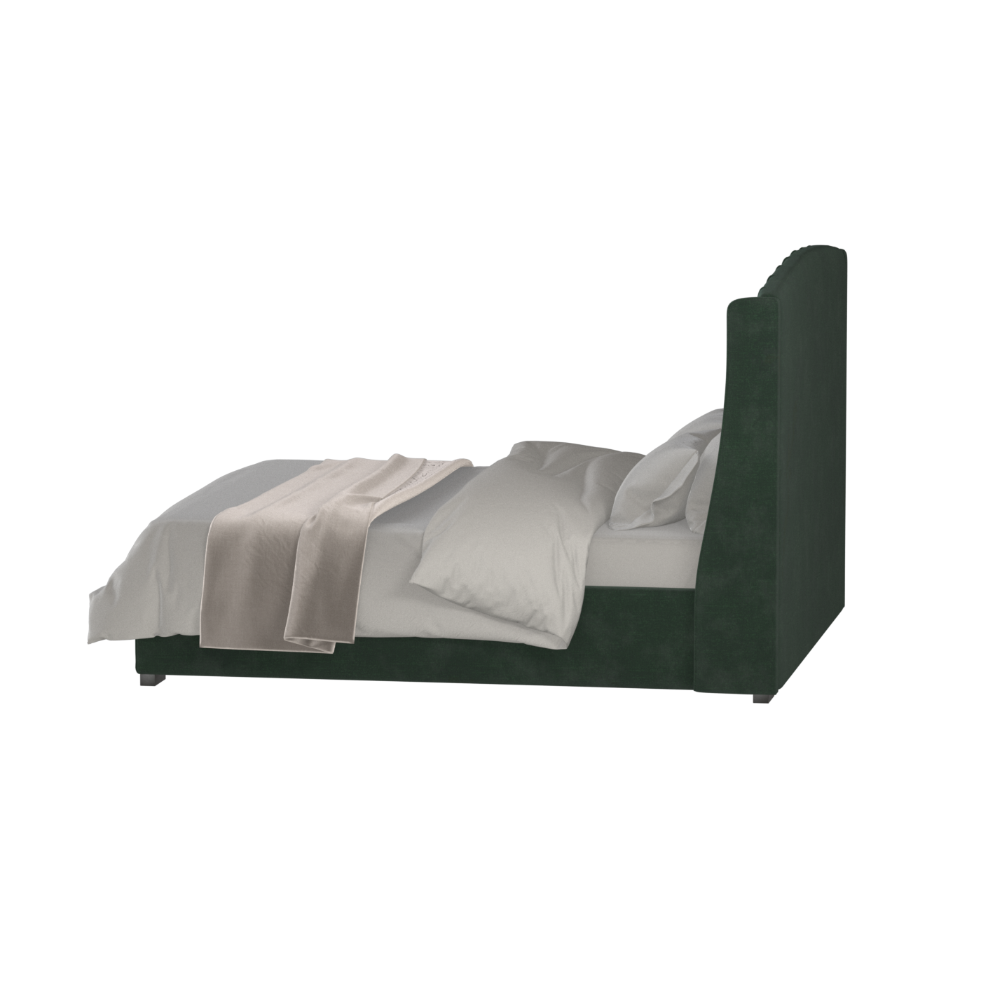 Sophia Upholstered Bed with Buttoned Headboard