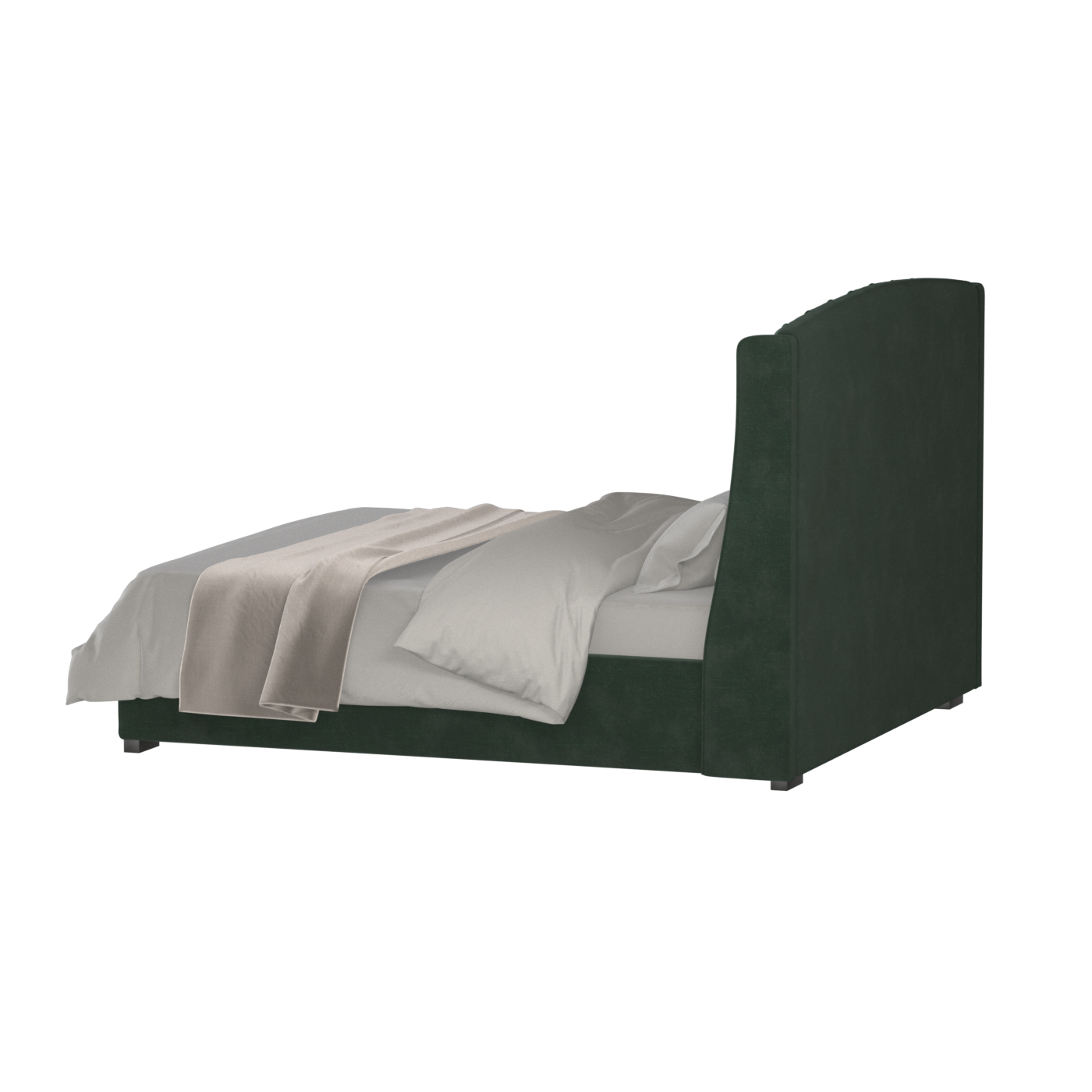 Sophia Upholstered Bed with Buttoned Headboard