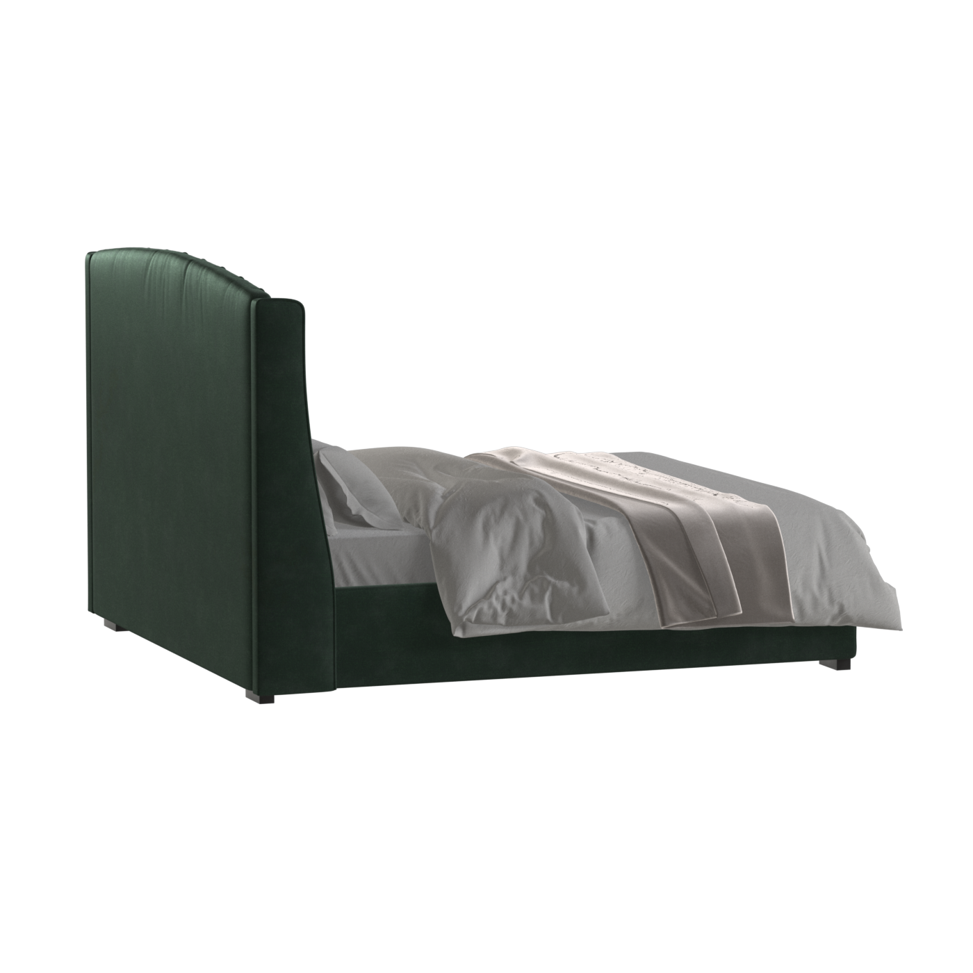Sophia Upholstered Bed with Buttoned Headboard