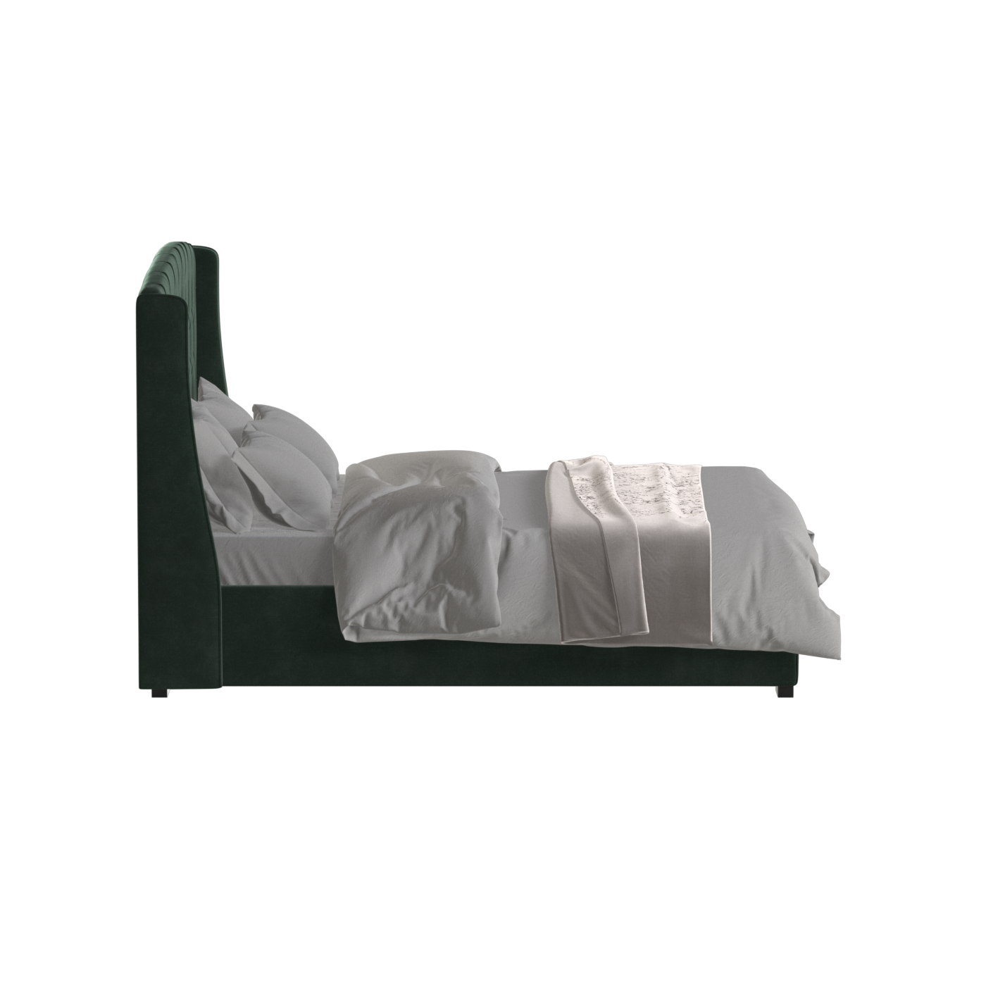 Sophia Upholstered Bed with Buttoned Headboard