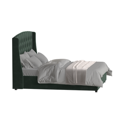 Sophia Upholstered Bed with Buttoned Headboard