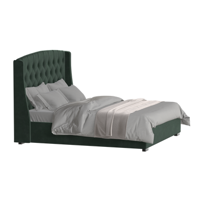 Sophia Upholstered Bed with Buttoned Headboard