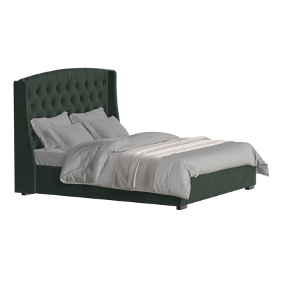 Sophia Upholstered Bed with Buttoned Headboard