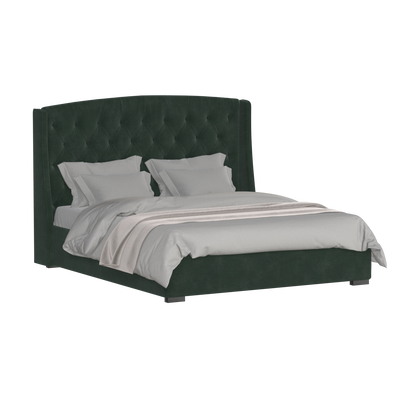 Sophia Upholstered Bed with Buttoned Headboard