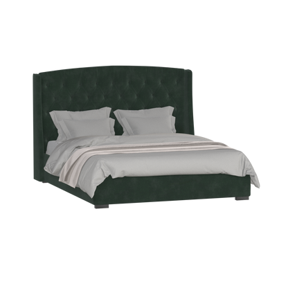 Sophia Upholstered Bed with Buttoned Headboard