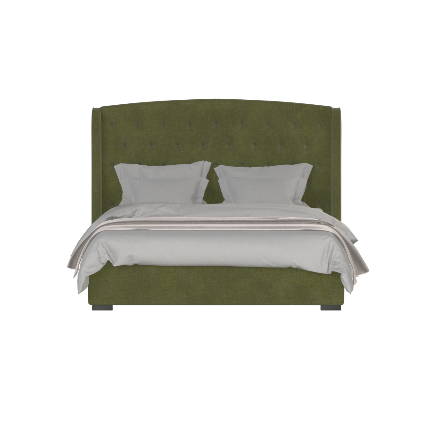 Sophia Upholstered Bed with Buttoned Headboard