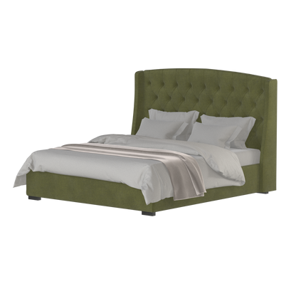 Sophia Upholstered Bed with Buttoned Headboard
