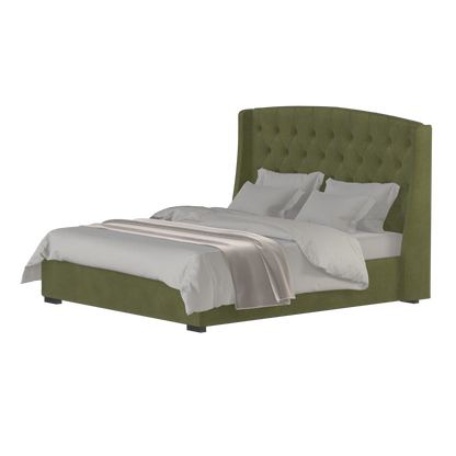 Sophia Upholstered Bed with Buttoned Headboard