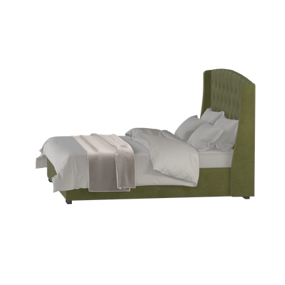 Sophia Upholstered Bed with Buttoned Headboard