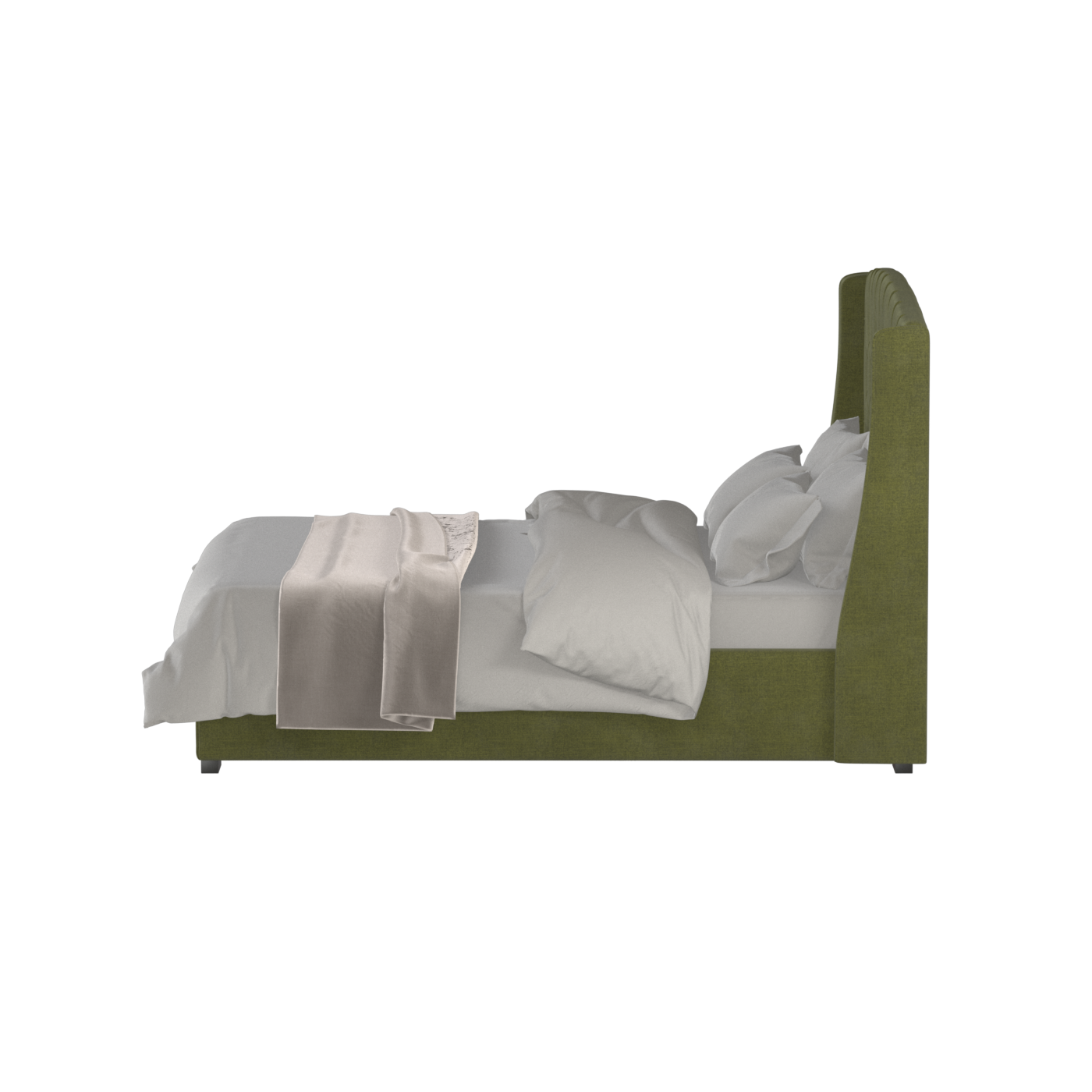 Sophia Upholstered Bed with Buttoned Headboard