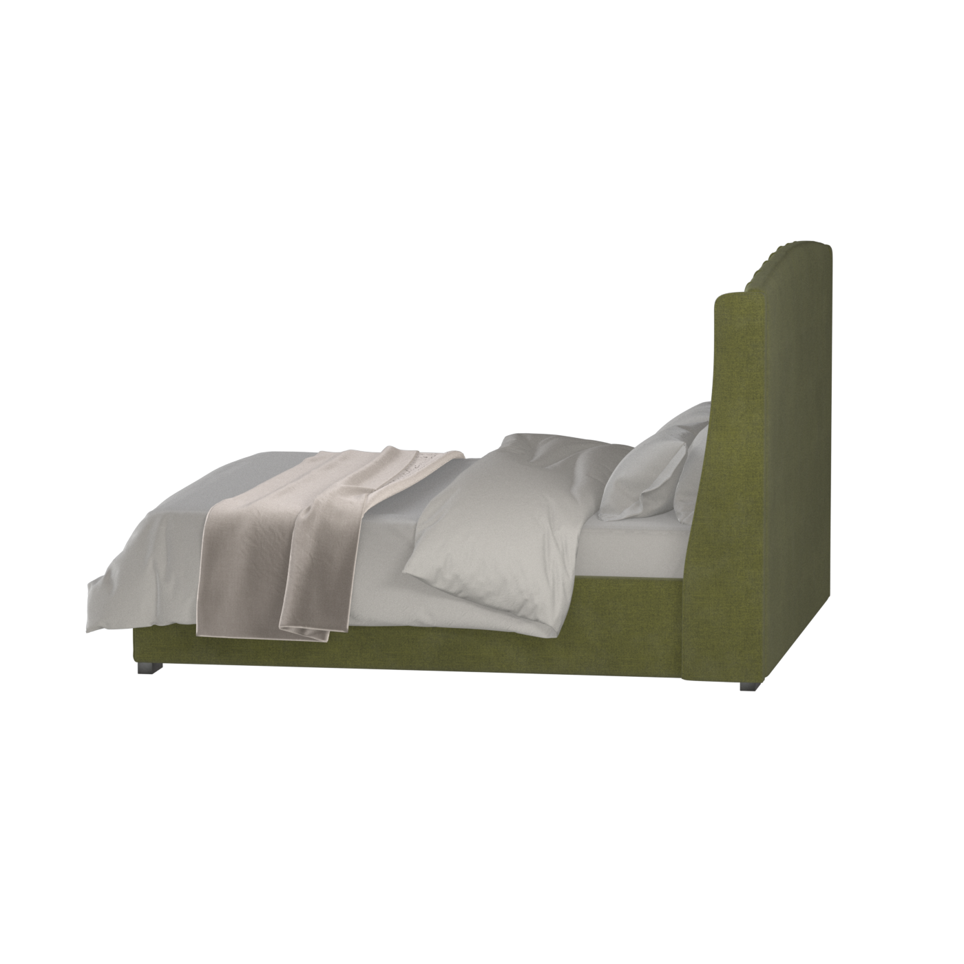 Sophia Upholstered Bed with Buttoned Headboard