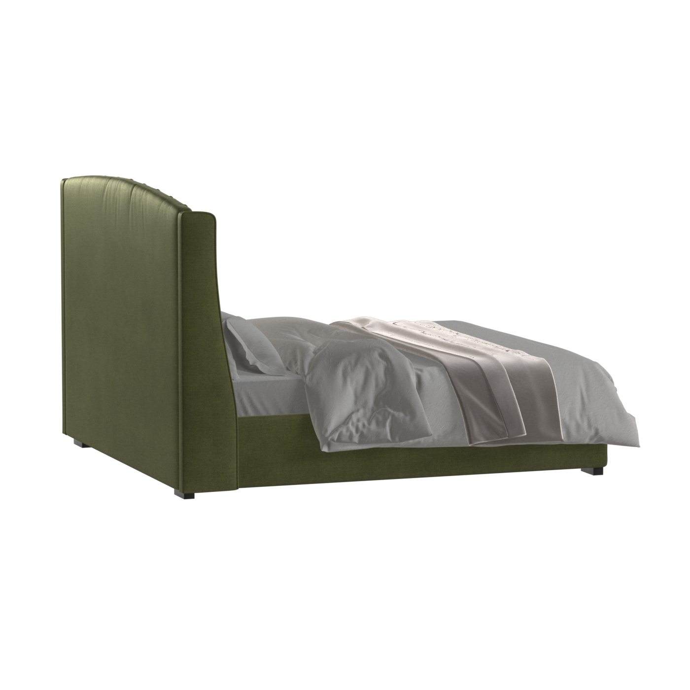 Sophia Upholstered Bed with Buttoned Headboard